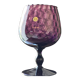 Cup, Empoli Amethyst glass. Italian art, hand-blown, 1950s.