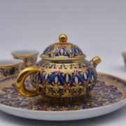 Miniature tea service in Benjarong style – Hand-painted porcelain