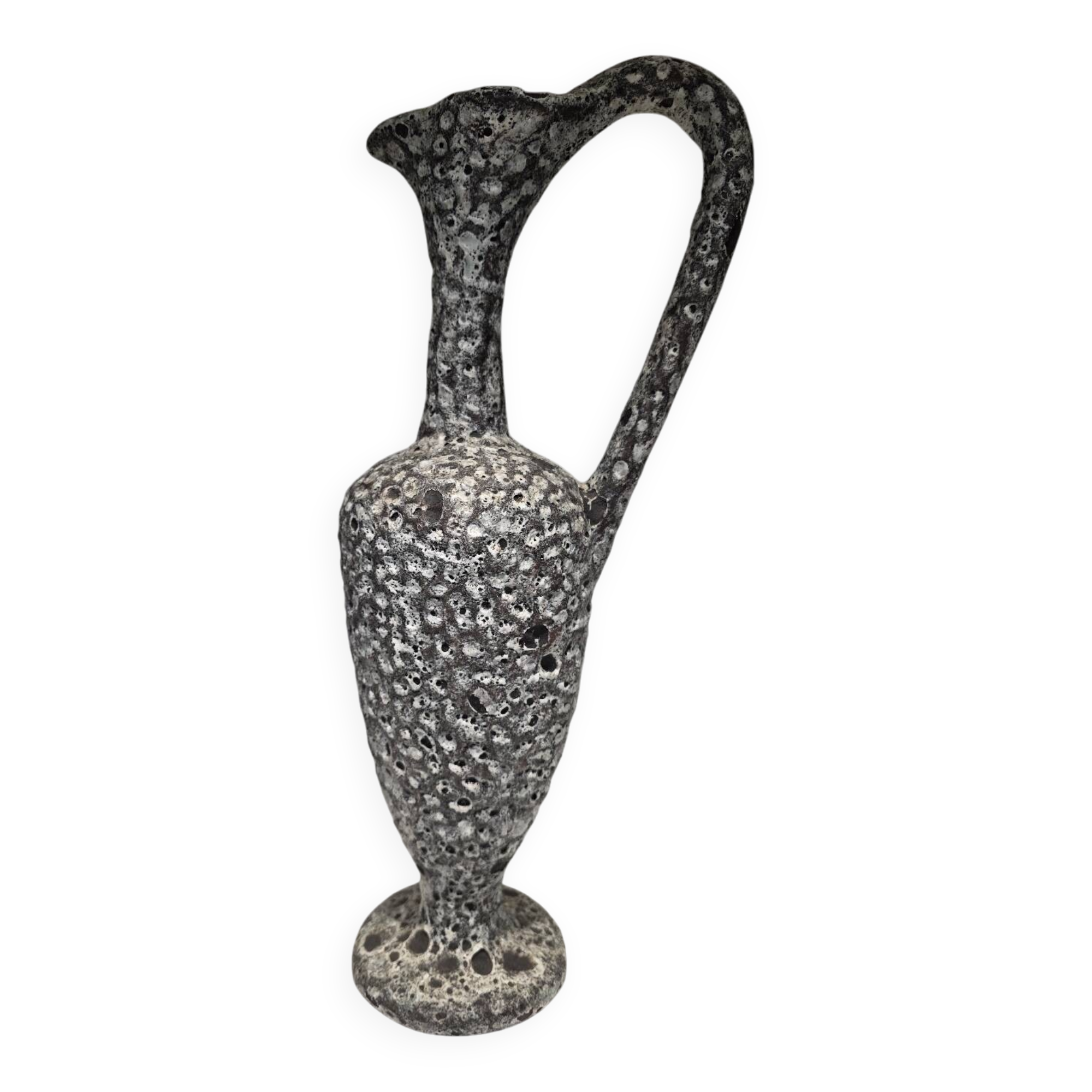 Lava ceramic jug vase Annette Roux