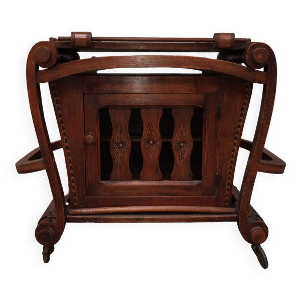 Bar trolley serviteur plateau amovible pour service art deco 1950