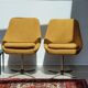 Pair of space age swivel chairs 70s