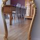 Miroir en en résine dorée années 50-60