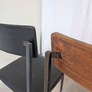 Set of 4 - Mix & Match Vintage Industrial Dining Chairs - 1970s Stol Kamnik