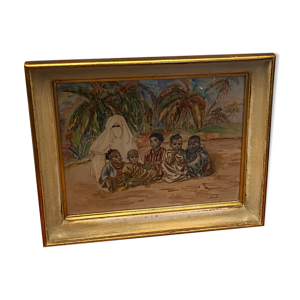 Tableau aquarelle orientaliste