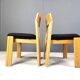 Vintage brutalist dining chairs, set of 6