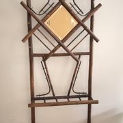Coat rack for hats and umbrellas, bamboo, 19th century.