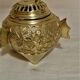 Pot couvert, brûle parfum, encens chinois en bonze