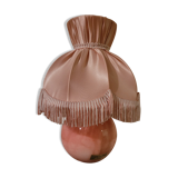 Pink alabaster lamp