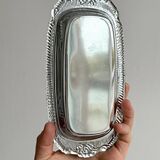 light metal butter dish