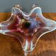 Pink and green Glass bowl by Josef Hospodka 1960s