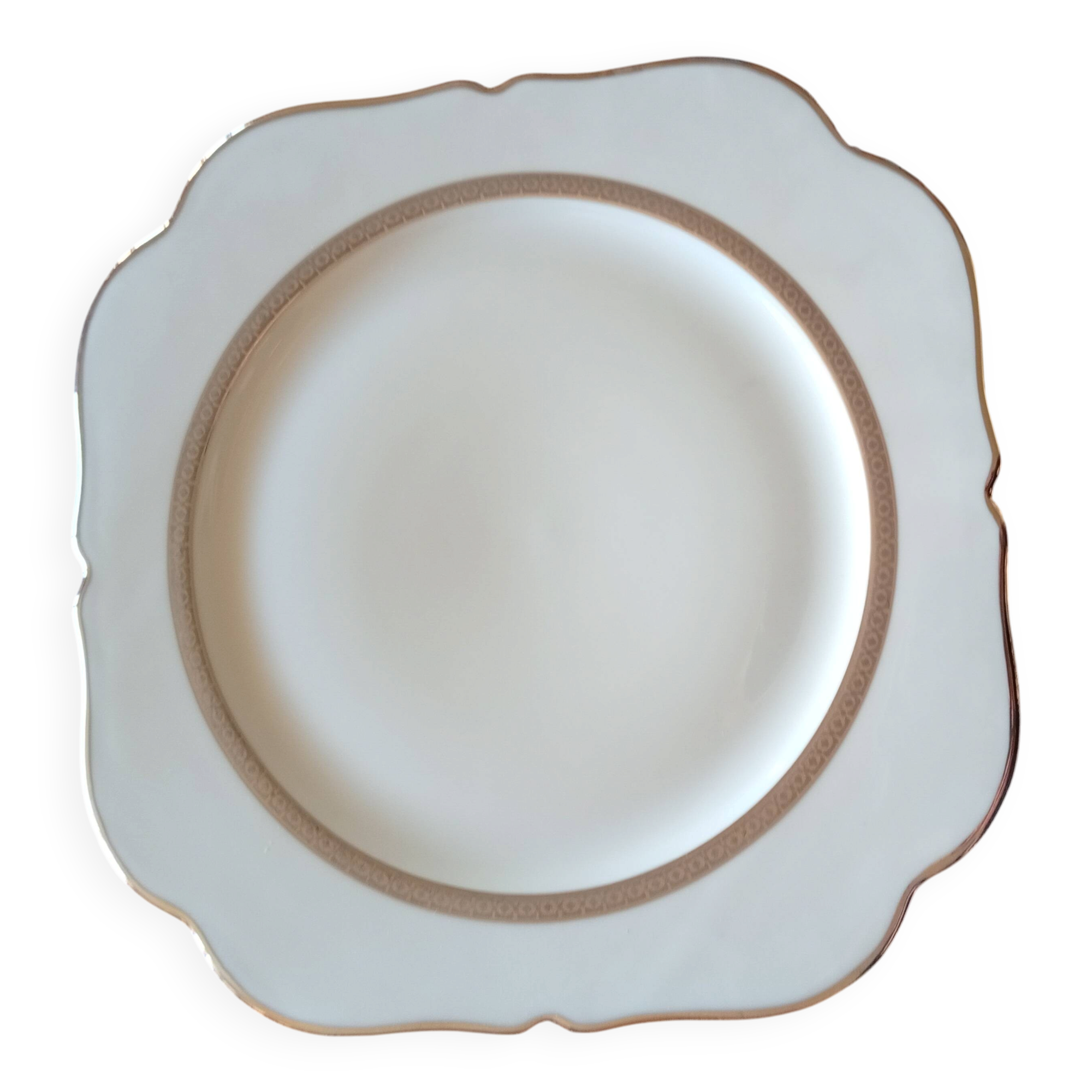 Jean BOYER Limoges FRANCE part of a white porcelain table service.