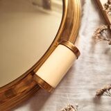 Large art deco mirror tray