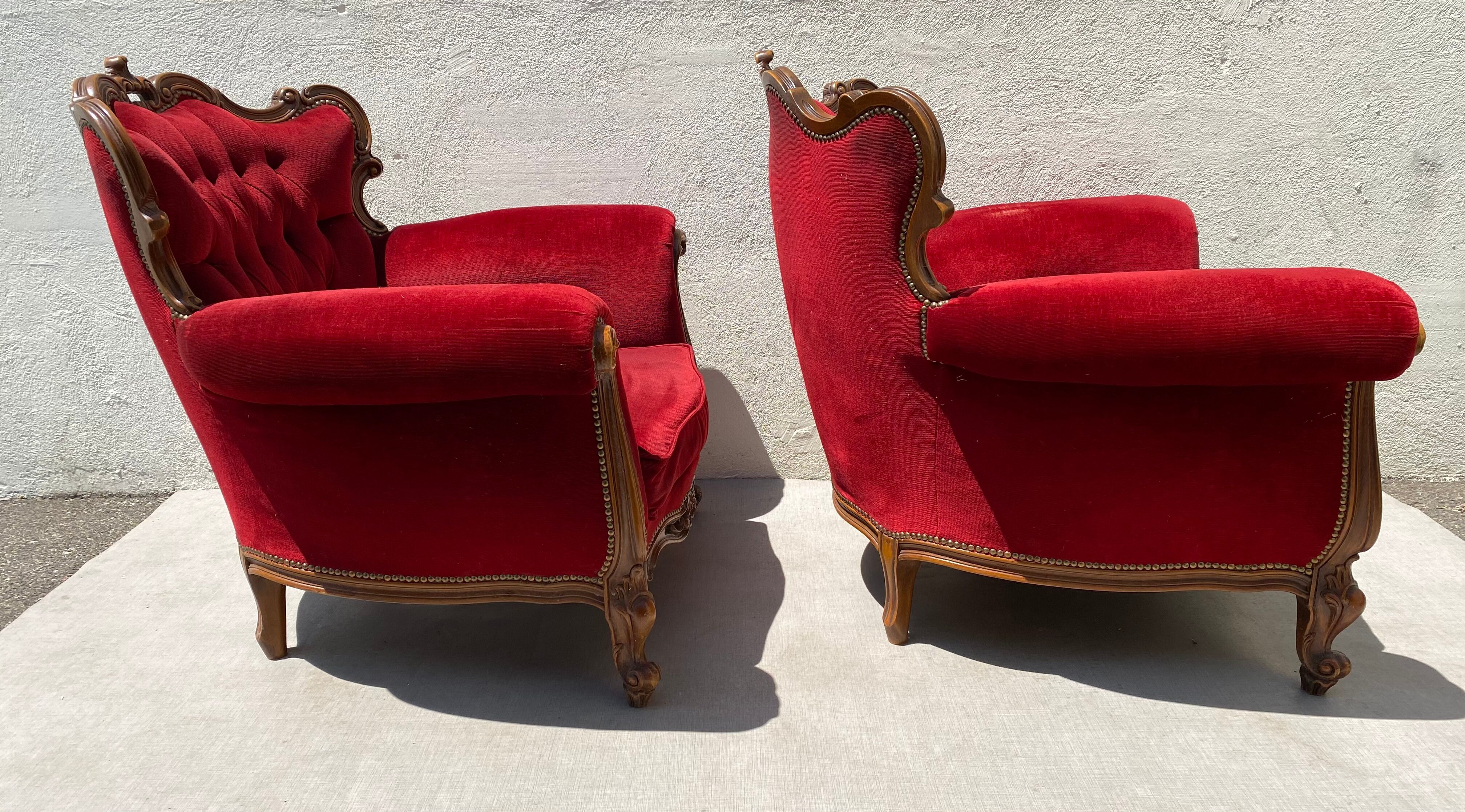 Rococo Baroque armchairs