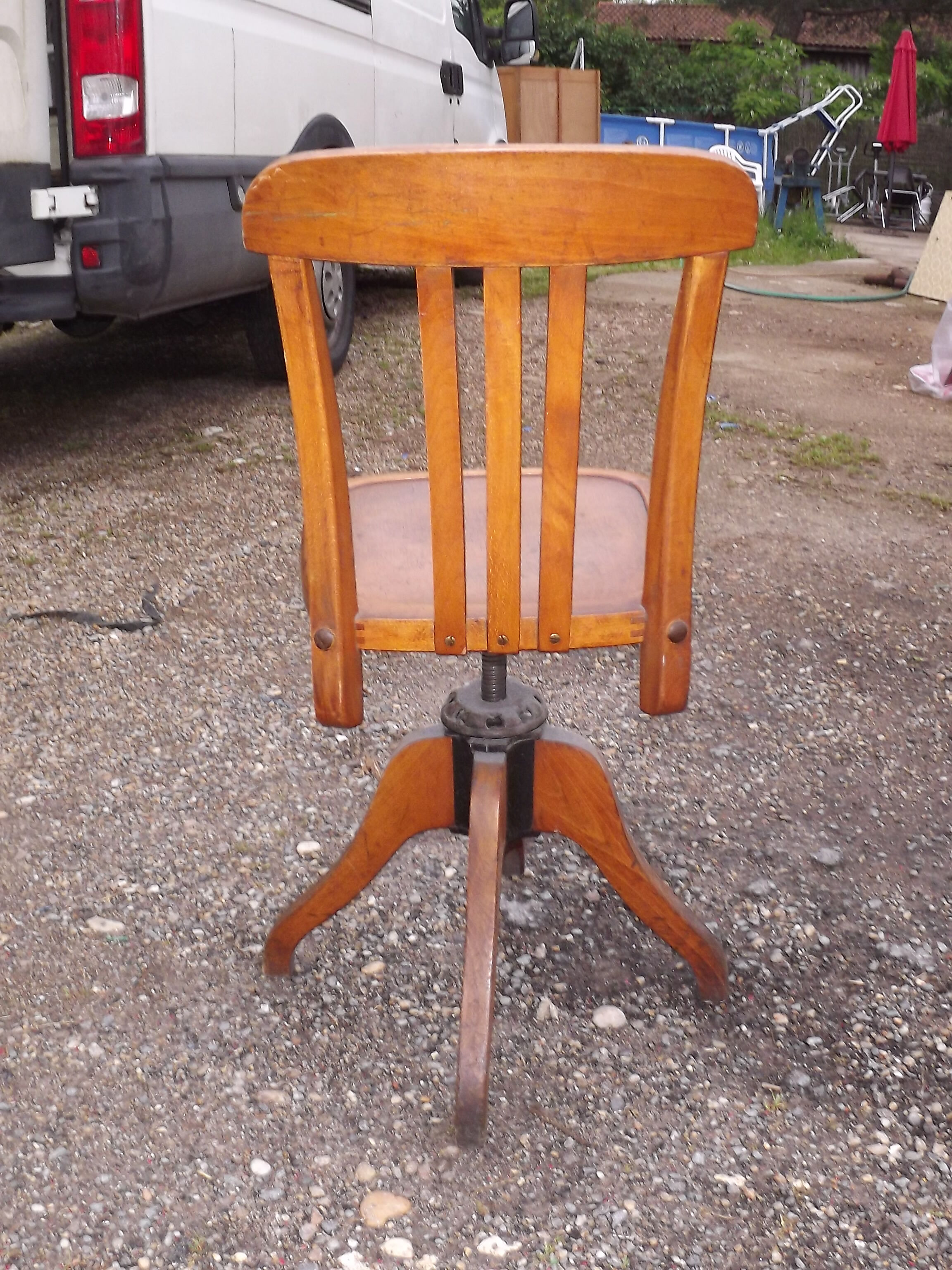 Office chair american 30s oak