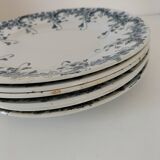 6 assiettes terre de fer Saint-Amand Hamage – décor Byzantin