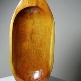 Large vintage Moroccan wooden dish, bowl, or hollow