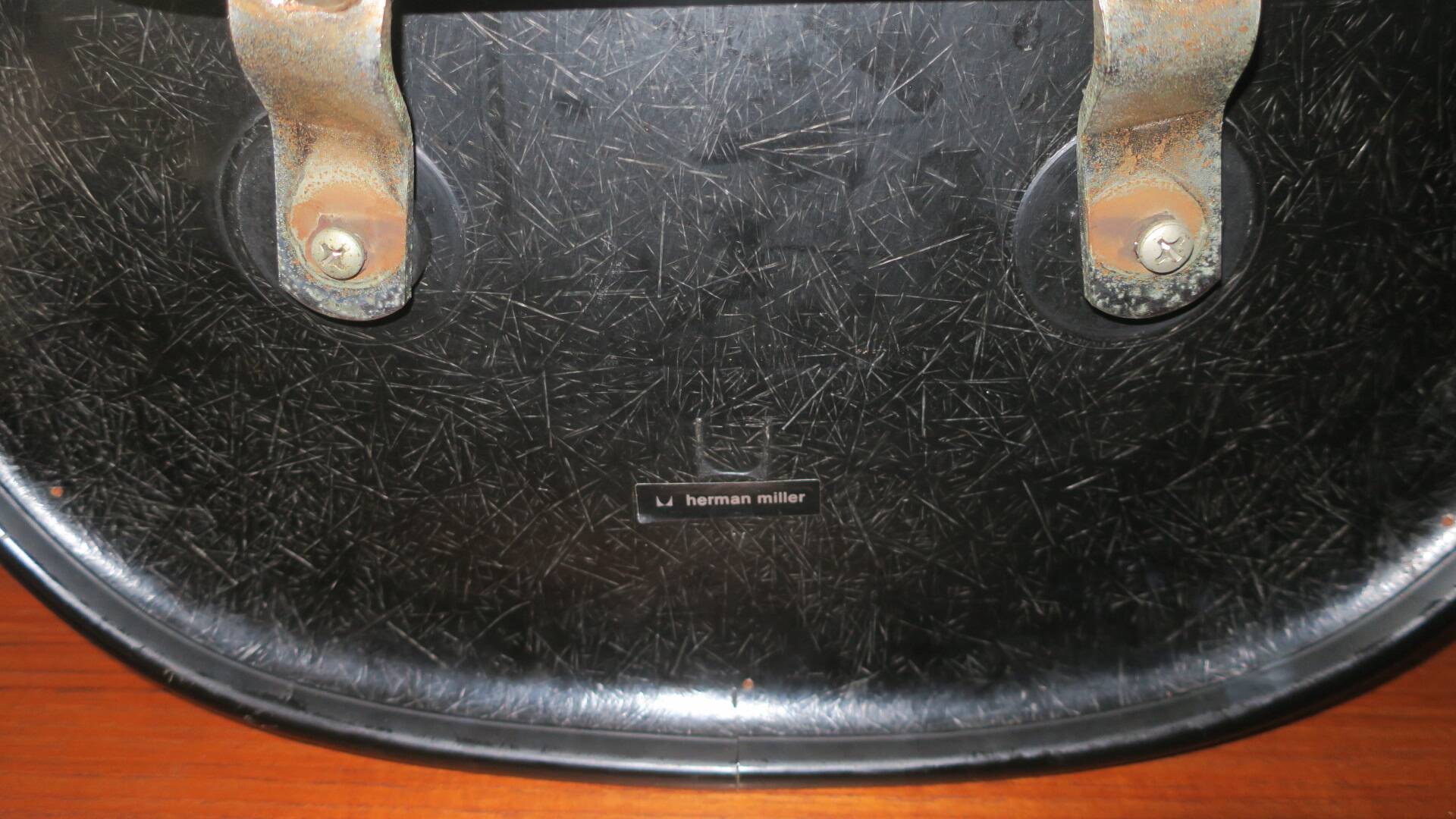 Fiberglass and hopsack chair by Charles and Ray Eames for Hermann Miller, 1970s