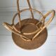 Back table in rattan from the 50s