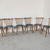 6 vintage bar bistro chairs, 50s/60s