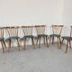 6 vintage bar bistro chairs, 50s/60s