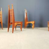 Chaises de salle à manger postmodernes « Calcar » de Benoit Lange, années 1990