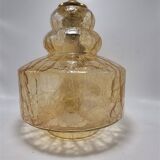 Amber glass pendant light