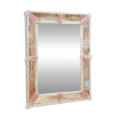 Miroir rectangulaire vénitien Murano - Début du 20ème siècle