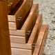 Vintage chest of drawers compass feet