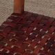 Pair of 1950s bridge chairs in wood and leather