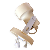 Vintage spotlight, off-white, ABS plastic, 70s
