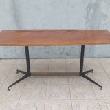 Vintage mahogany table Italian design from the 1960s
