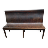 Wooden bistro bench with 6 legs