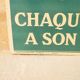 Vintage factory sign "Tableau - Maxime" Robert No. 1 Bis