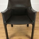 Mario Bellini leather armchair for Cassina, model CAB 413