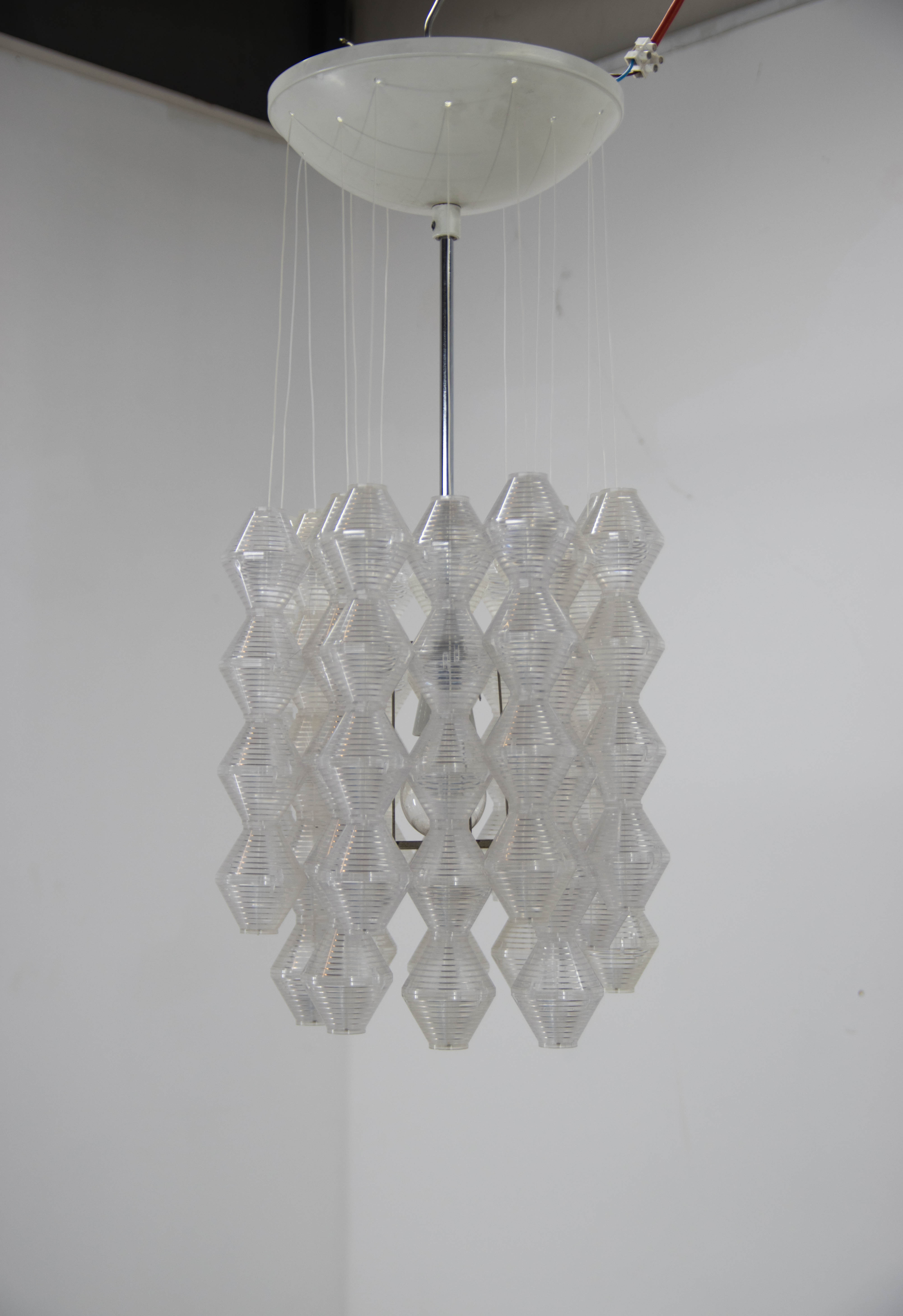 Space Age Chandelier by Napako, 1970s