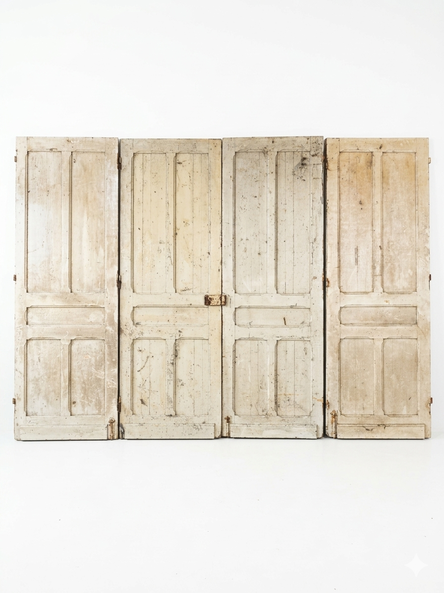 4 old partition doors
