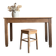 Table art déco en chêne massif (rénovée)