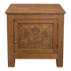 Oak side cabinet with carved motifs