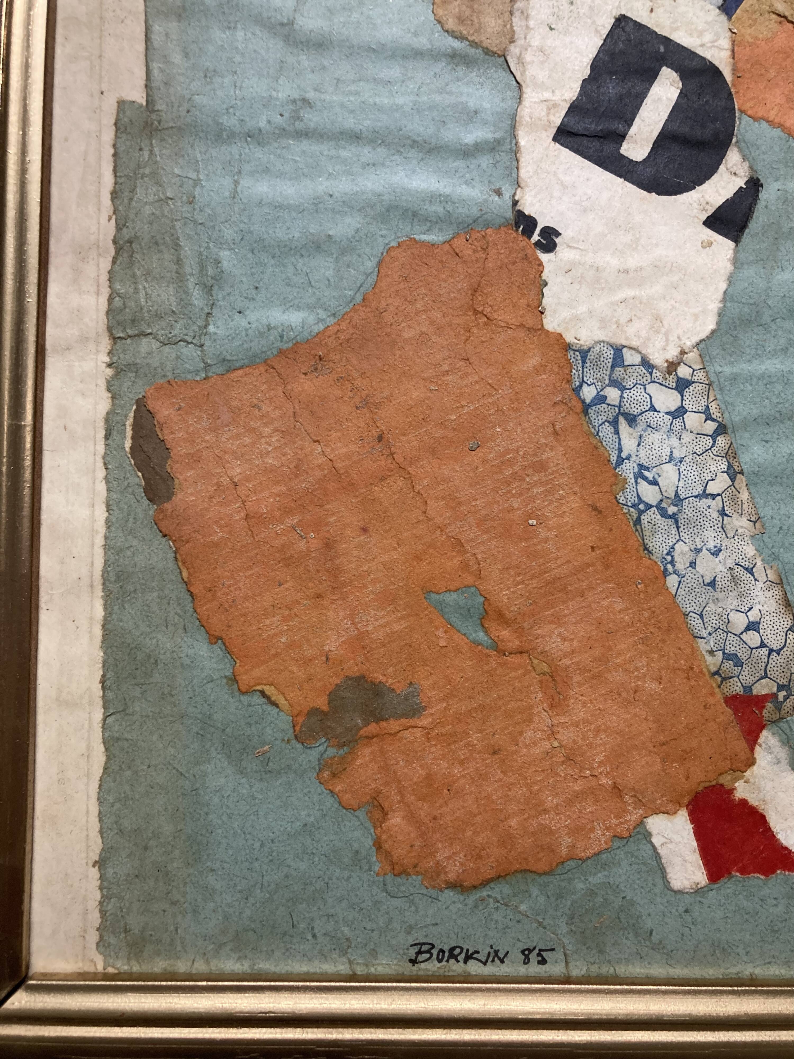 Borkin (born 1932), Newspaper Collage, Paper Collages, Newspapers and Books, 1985