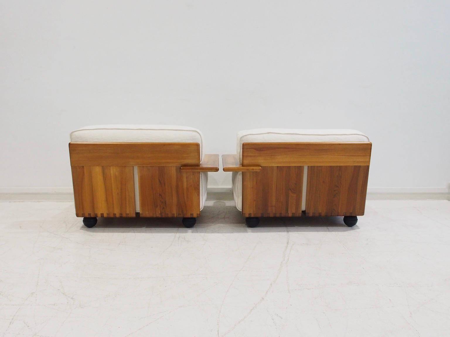 Pianura modular sofa in white fabric by Mario Bellini for Cassina