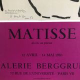 Poster Matisse Galerie Berggruen Paris 1983