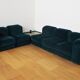Fauteuils en Chenille de Seven Salotti, 1970s, Set de 5