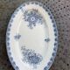 Grand plat de service en faience, modele cartouches, sarreguemines, U & C, made in france, faience