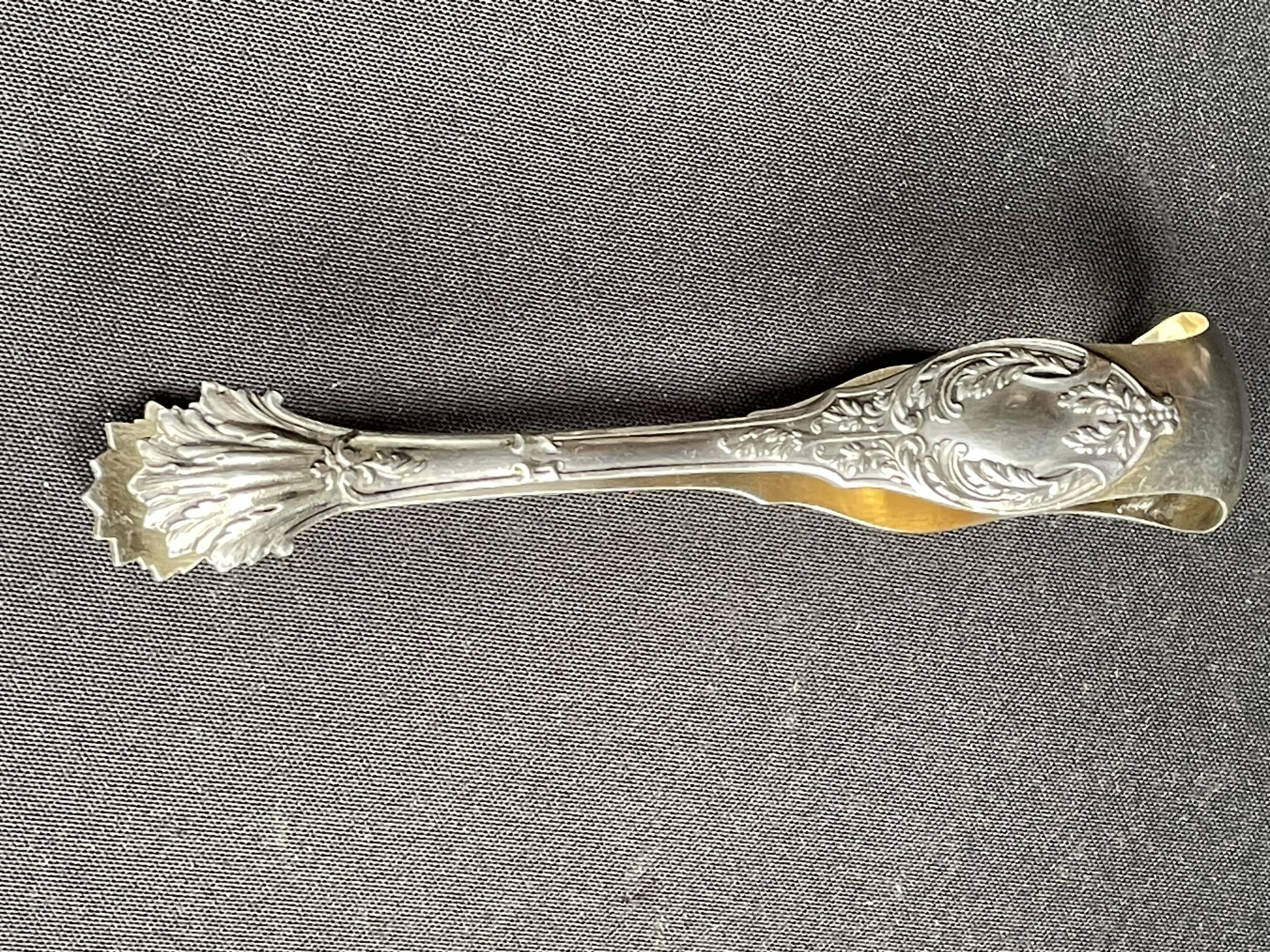 Silver sugar tongs 950/1000th of 51.20 g
