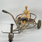 Baby rower, tricycle, child, old, vintage, metal