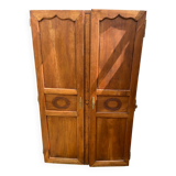 Pair of Empire-style doors in solid wood