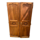 Paire de porte empire en bois massif
