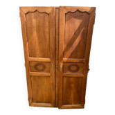 Pair of Empire-style doors in solid wood
