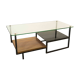 Table low vintage 50s 60s glass