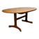 G-Plan oval teak table from the 1970s with a butterfly extension.
